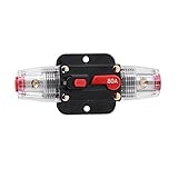 STETION Car Audio 80 Amp Resettable Fuse Circuit Breaker Car Protect for Audio System Fuse 12-24V DC for Car Audio Amps Overload Protection Fuse (80A)