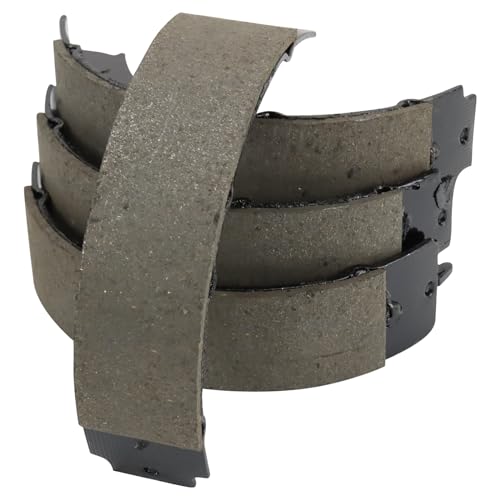 TRQ Rear Parking Brake Shoe Set Compatible with 2003-2006 Dodge Sprinter 2500 Sprinter 3500 2002-2006 Freightliner 2021-2023 Mercedes-Benz Sprinter 1500