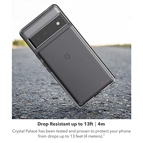 Image of ZAGG Gear4 Crystal Palace Clear Case with Advanced Impact Protection [ Approved by D3O ], Slim, Tough Design for Google Pixel 6a - Clear