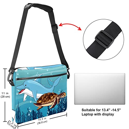 Funda bandolera para portátil impermeable con compartimento acolchado para tablet 5