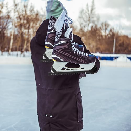 Teokantz 1 Paar Kufenschoner Schlittschuhe, 34.5 cm Verstellbare Schlittschuh Schoner, Schlittschuhschoner für Eishockey und Eiskunstlauf