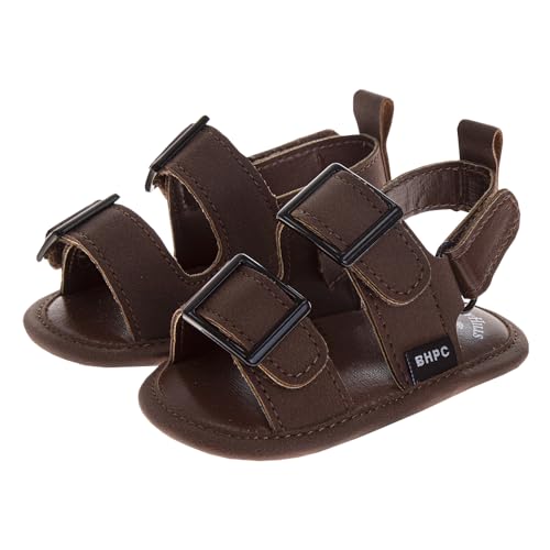 Josmo Boys Newborn Sandals Baby Shoes, Brown, 4 Infant