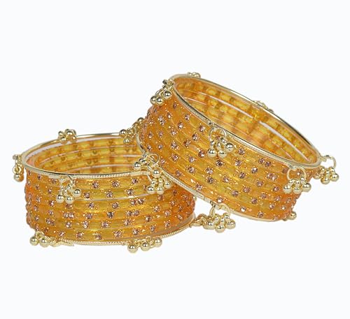 Image of AGPTEK Kashmiri Ghungroo Raindrop Bangles Combo Set | for Women and Girls|Set of 16 Pcs