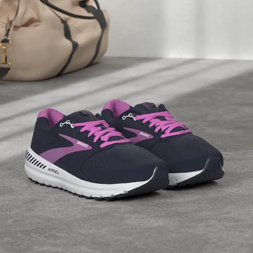 Brooks Brooks Women's Ariel '20 Running Shoe - Peacoat/Vivid Viola/White - 9.5 Medium