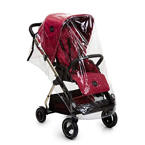 iCOO 139974 Acrobat kinderwagen, XL Raincover, transparant