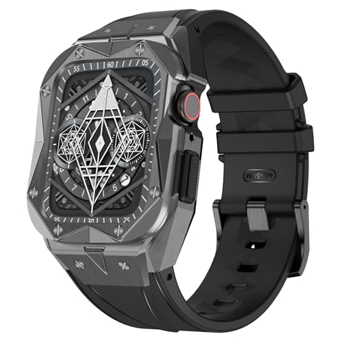 Bracelet de montre en acier inoxydable PURYN pour Apple Watch 45mm élégant et robuste