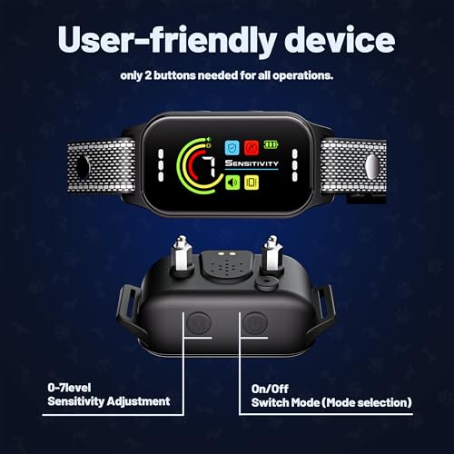 image for JEUJE Dog Bark Collar 2 Pack, Bark Collar for Large Medium Small Dogs 