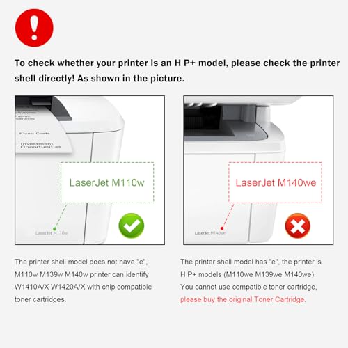 【NO CHIP, WITH TOOL】141X W1410X ( W1410A 141A ) Compatible Toner Cartridge Black High Capacity for H P M110 M110w MFP M139 M140 M140w Printer, Not Compatible with Printers that have an \"e\" suffix