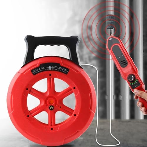 Underground Pipe Locators 20/30/40m – PVC/Plastic/Metal Clog Finder with 7 Probes, Efficient Pipeline Blockage Detection & Clogging Solution for Sewer and Drainage Systems