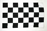 formel 1 fahnen kaufen Material: Polyester 100D AZ FLAG Flagge ZIELFLAGGE SCHWARZES UND WEISSES 90x60cm - SCHWARZ-Weisse RENNFLAGGE Fahne 60 x 90 cm - flaggen Top Qualität