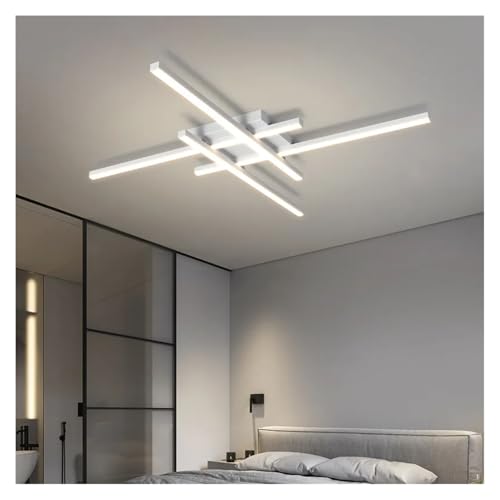 Lustre moderne LED noir et blanc 30CM pour éclairage de chambre