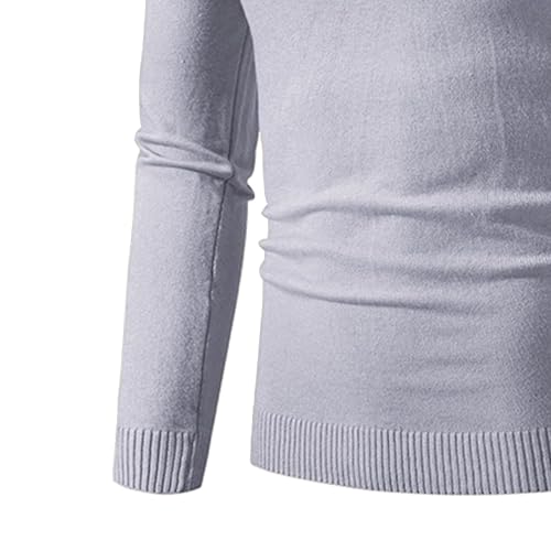 Mens Quarter Zipper Turtleneck Sweaters Male Knitted Sweaters Quarter Zipper 1/4 Zip Knitted Sweater for Men4