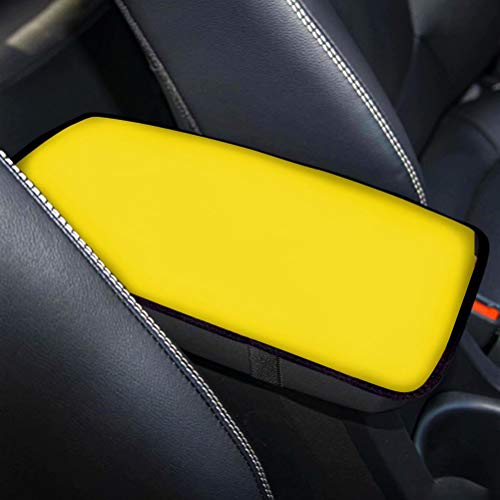 Allcute Amarelo Bling Bling Auto apoio de braços consola almofada Neoprenel braço resto acolchoado capa protetora acessórios decoração carro para mulheres