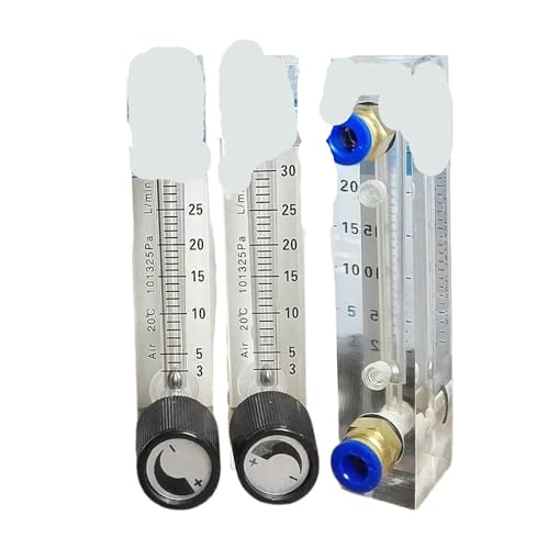 1pcs 0.1-1 0.2-2 0.3-3 1-10 3-30 100-1000LPM LZM-6T Air Flowmeter Rotameter with Control Valve 6 8 10mm Tube Push in(6mm Push in,LZM-6T Air,0.2-2LPM)
