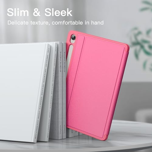 Image of JETech Cover Case for Samsung Galaxy Tab S10 Lite / S10 FE / S9 FE 10.9-Inch with S Pen Holder, Slim Folio Stand Protective Tablet Cover, Multi-Angle Viewing (Pink)