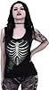 Spiral - Heart Ribs - Glow in The Dark - Razor Back Top Black - S #2