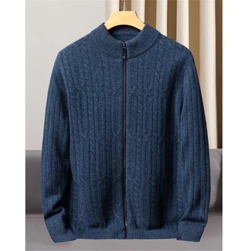 Spring Winter Men's Long Sleeve Cashmere Cardigan Men's Casual Jacquard Knitted Cardigan Sweater Men's Clothing2