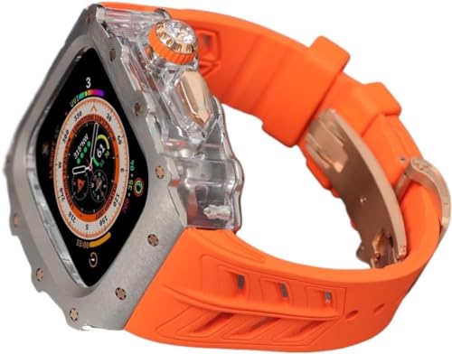 Bracelet montre titane Rm luxe et boîtier robuste iWatch 9 et Ultra 2