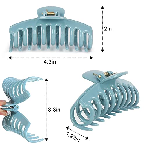 12 Pack Hair Claw Clips For Thick Hair, Woman Extra Large Banana Claw Clips, Big Matte Butterfly Hair Accessories For Girls #TOP3