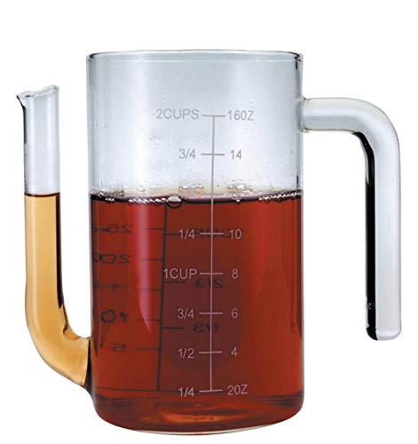 Master Class - Jarra de cristal para decantar salsas y grasas (500 ml)