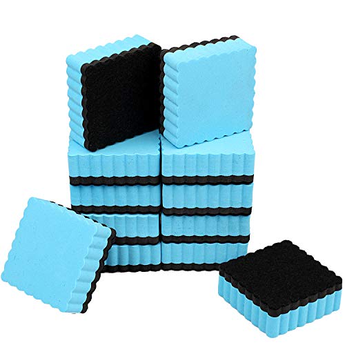 12 Pack Dry Erase Erasers, Magnetic Whiteboard Eraser Chalkboard Dry Eraser for Classroom, Home and Office