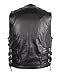 SKAF IMPEX Men's Genuine Cow Leather Heavy Buckled Zipper Braided Rocker Biker Motorcycle Vest Waistcoat XS~7XL (XL)