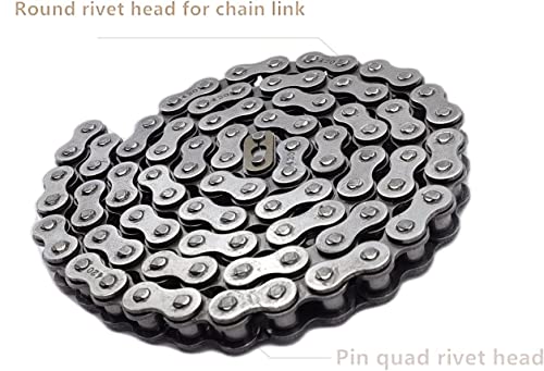 Image of Mini Bike Chain for Coleman Ct200u Ct200u-ex Bt200x Front and Rear Drive Chains and Chain Adjuste Accessories (#420 Chain 90 Link)