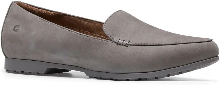 Shoes for Crews Loren, Women's Work Flats, Slip Resistant, Lightweight, Taupe, Size 8 | Image 1
