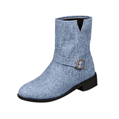 Bottes courtes pour femme avec semelle épaisse pour marcher en ville