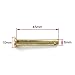 10 Pieces Carbon Steel Single Hole Clevis Pin with R Shaped Spring Cotter Pin Flat Head Single Hole Clevis Pins M8 Clevis Pin for Mower Tractor Fastener Hardware, 6mm x 45mm