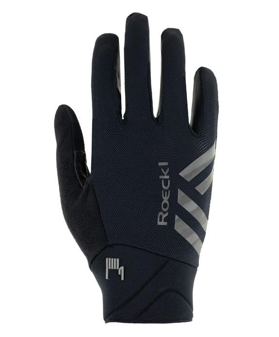Roeckl Morgex 2 Guantes de ciclismo largos negros 2025: tamaño: 9.5