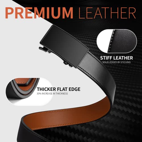 Zitahli Ratchet Belts for Men,Adjustable for Gift mens belt Leather For Dress and Casual Trim to Fit,Men's Accessories4
