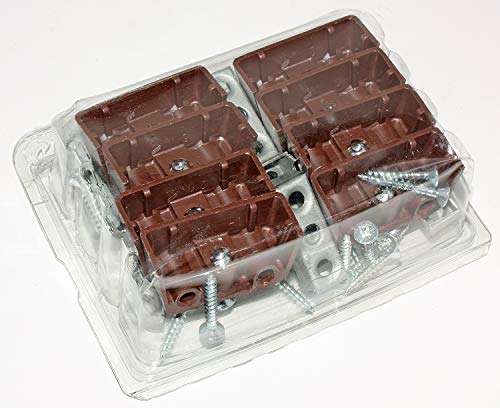 Preisvergleich Produktbild Hettich Verbindungsbeschläge Trapez braun, 8 Stück, Artikelnr. 404
