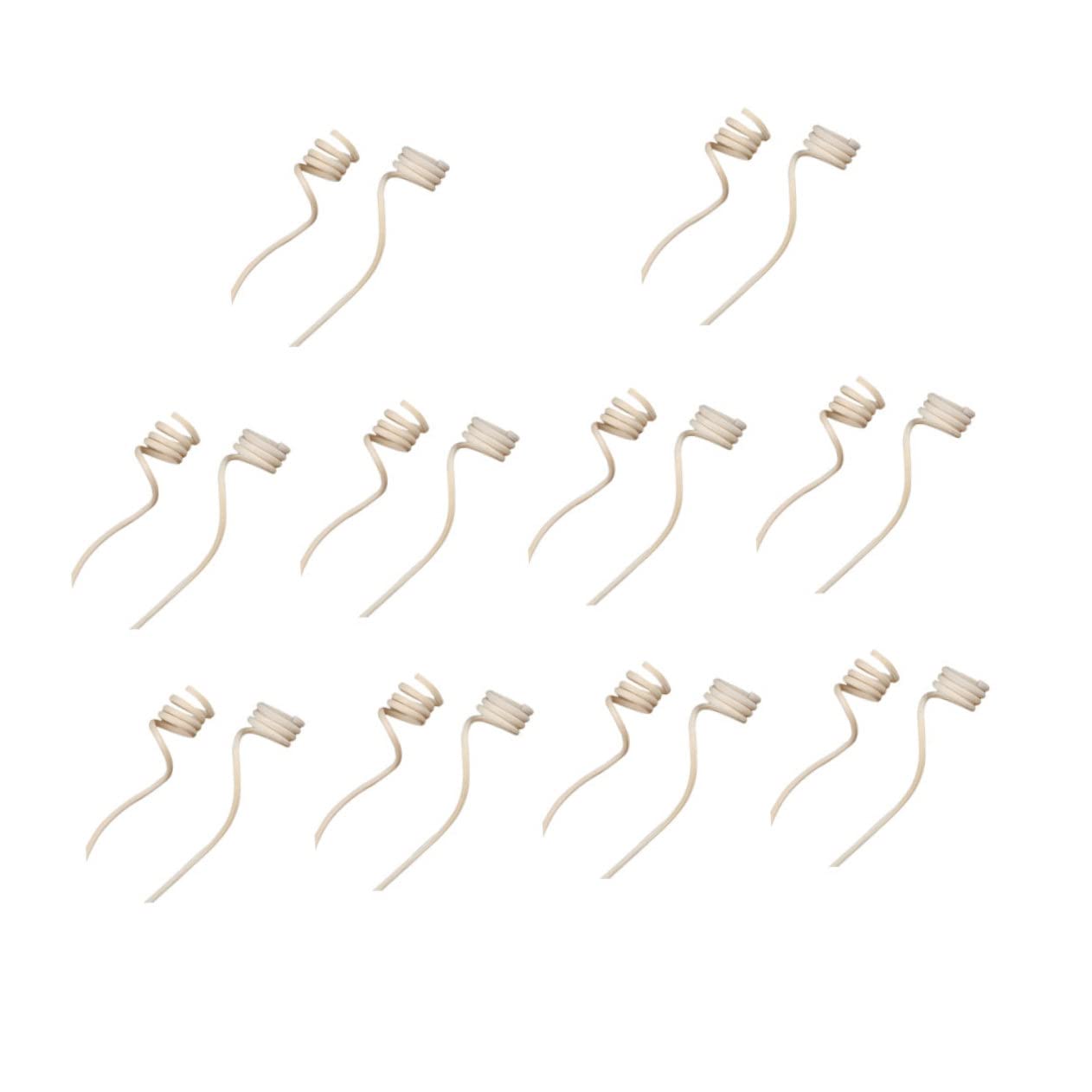 Cabilock 20pcs Natural Rattan Diffuser Sticks Large Spiral Oil Reeds for Diffuser Lightweight and Porous for Fragrance