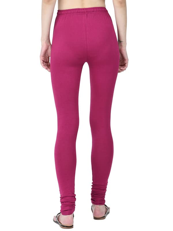 Image of Robinbosky Cotton Churidhar Leggings for Women - Stylish, Stretchable & Flattering Fit for All-Day Comfort