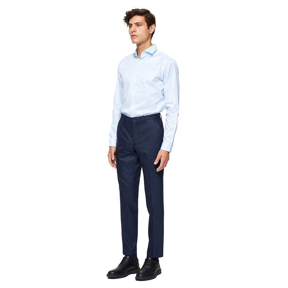SELECTED HOMME Slhslim-mylostate Dk Blue TRS B Noos Pantaloni Eleganti Uomo