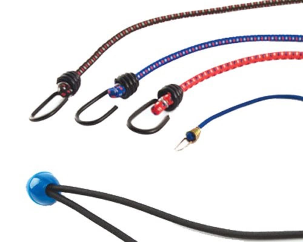 Progrip 6876 Multiple Size Bungee Cord Assortment with Hooks for Cargo Tie Down, Transport, Camping, and Storage (Pack of 20)