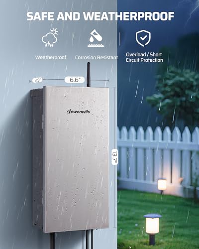 DEWENWILS 300W Matter Smart Low Voltage Transformer, 3 Independent Outputs - image 6