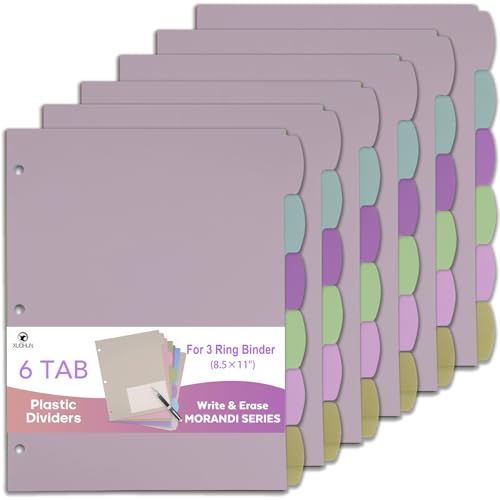Intercalaires plastique pour classeur à 3 anneaux et intercalaires cahier