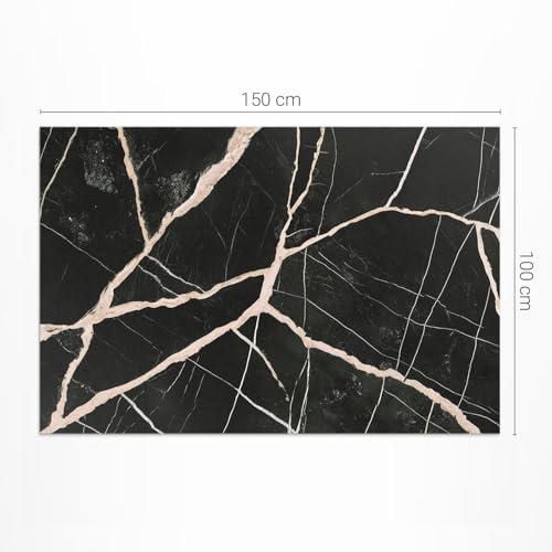 Tapis extérieur marbre foncé résistant décoloration PVC