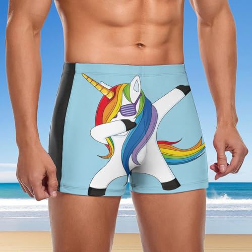 Trunks boxer de bain licorne cool homme extensible et confortable