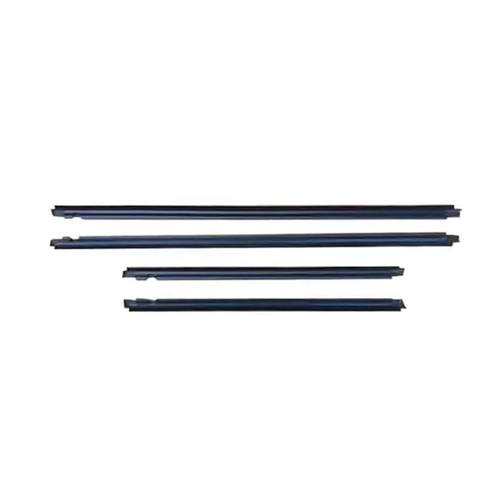 Uussup One Color Rubber Seal Weather Stripping 4Pcs Window Rubber Trim For Nissan For Xtrail T30 2001-2006 Weatherstrip Seal Strips Door Moulding 80821-8H300 Black