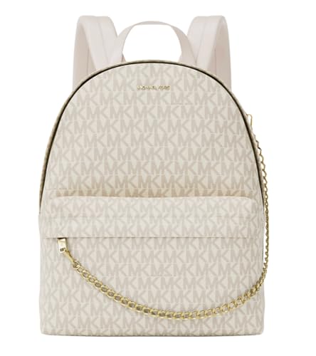 Michael Kors Slater Printed Signature Logo Backpack (Lt Cream, Grande)