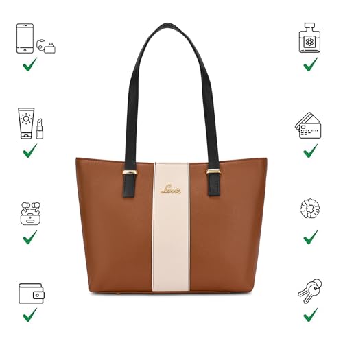 Image of Lavie Women's Kara Colourblock Tote Bag for Women | Tote Handbag for Work | Ladies purse | Stylish Shoulder Bag | Gift for Women