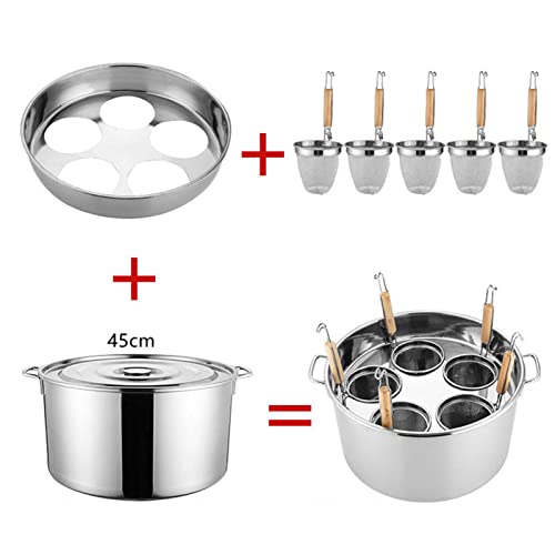 Set di pentole 3 in 1 con divisorio e inserto scolapasta per pasta, verdure, cucina commerciale