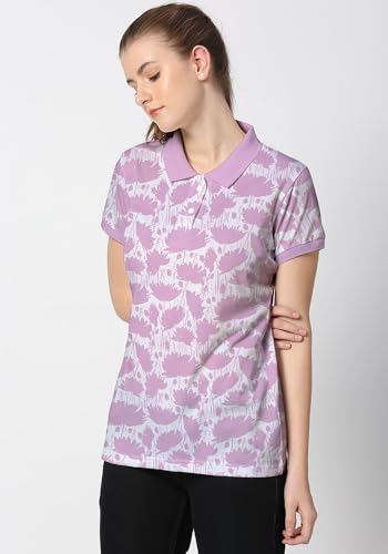 Image of Wear Your Opinion Women's All Over Printed Polo Collar Neck T-Shirt