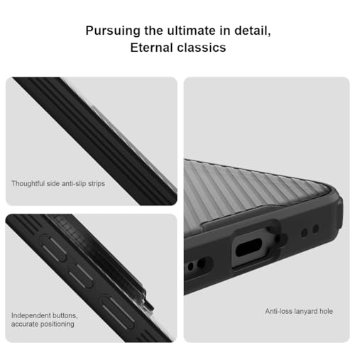 Image of PRITO for Vivo X300 Case with Camera Cover, Compatible with MagSafe, Full Camera Protection, Shockproof Protective, Adjustable Kickstand, Case with Stand. (Black, X300)