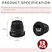 Rdxcv 12 PCS Car Brake Bleeder Screw Caps, Rubber Auto Grease Zerk Fitting Dust Covers Replacement, Waterproof Brake Bleeder Caliper Nipple Cap for Cars Bicycles Motorcycles