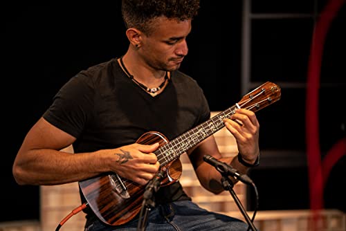 Ukulélé Concert électro-acoustique Ortega Guitars – Série Elite – housse incluse – Solid Ebony (RUET-EB) - Les Beatles, Paul McCartney, John Lennon, RIngo Starr, George Harrison Ukulélé Concert électro-acoustique Ortega Guitars - Série Elite - housse incluse - Solid Ebony (RUET-EB) – Image 5