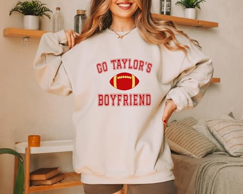 Go Tay lor's Boyfriend Sweatshirt, Travis Sweatshirt, Game Day Sweater, Funny Football Sweatshirt, Football Fan Gift Shirt3